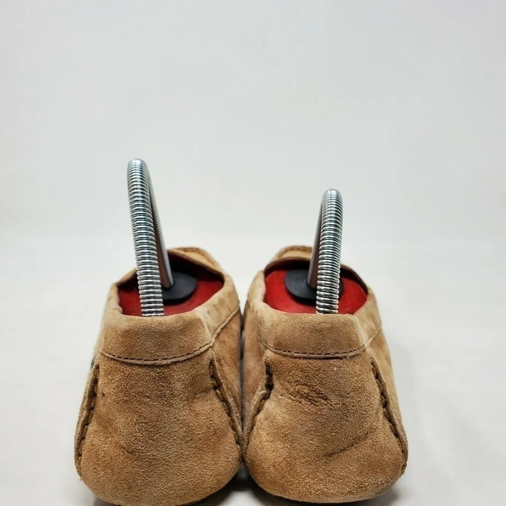 UGG MILANA CHESTNUT BROWN LEATHER LOAFERS SHOES 6